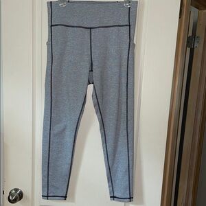 Tell Gear work out leggings. Grey with black stitching